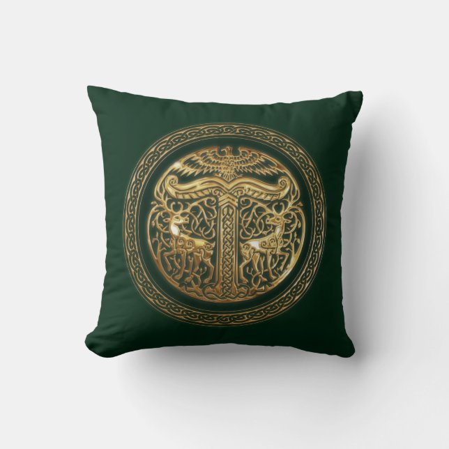 Irminsul Asatru Motief Kussen (Voorkant)