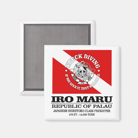 Iro Maru (beste wrakken) Magneet (Voorkant / Achterkant)
