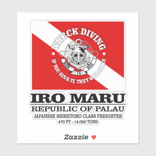 Iro Maru (beste wrakken) Sticker (Vel)