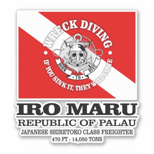 Iro Maru (beste wrakken) Sticker (Voorkant)