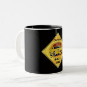 IROC84-2Black Tweekleurige Koffiemok (Voorkant links)