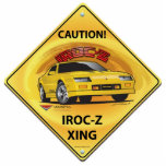 IROC84-2vlak Staand Fotobeeldje<br><div class="desc">Let op! Camaro IROC-Z XING</div>