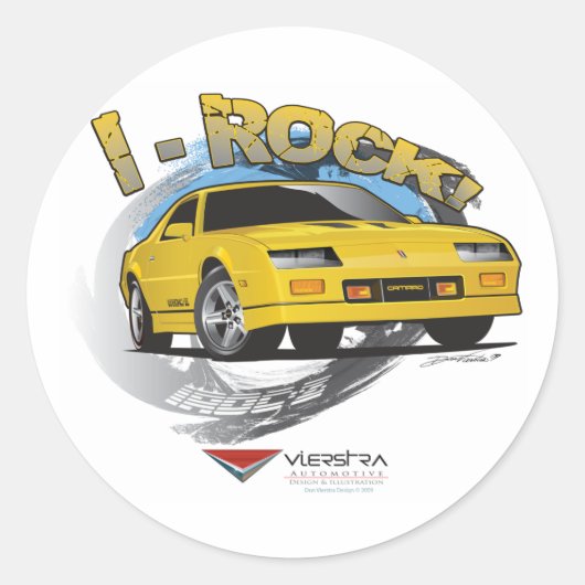 IROC-Z RONDE STICKER (Voorkant)