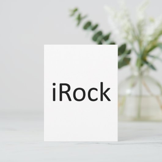 iRock Briefkaart (Staand voorkant)