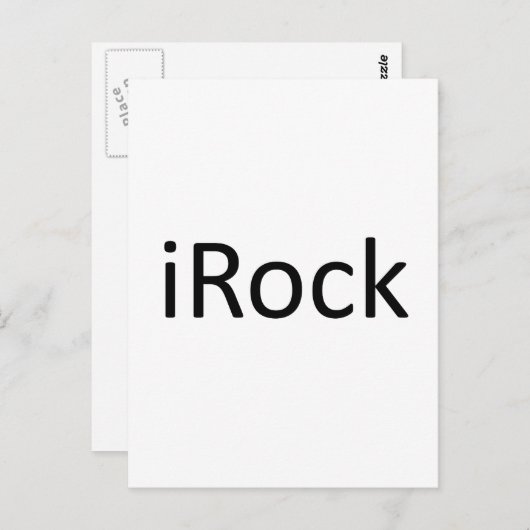 iRock Briefkaart (Voorkant / Achterkant)