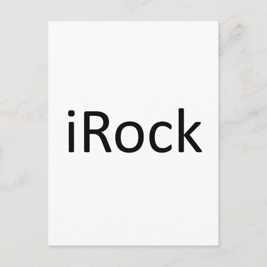 iRock Briefkaart (Voorkant)
