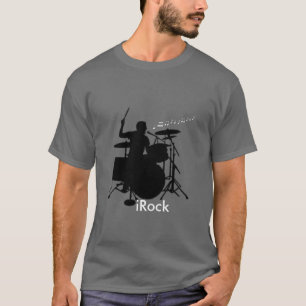 iRock drummer t-shirt