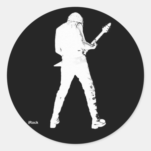 irock ronde sticker (Voorkant)