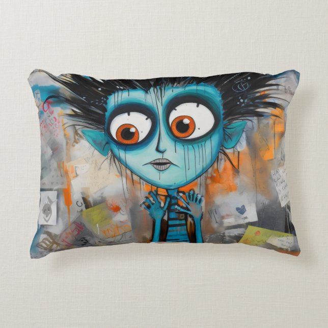 Irodovix Inkwell Maandag ochtend grillen Accent Kussen (Voorkant)