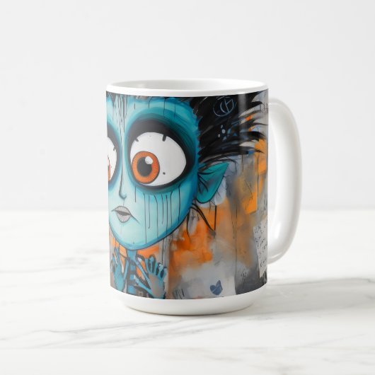 Irodovix Inkwell Maandag ochtend grillen Koffiemok (Voorkant rechts)