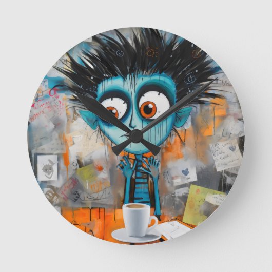 Irodovix Inkwell Maandag ochtend grillen Ronde Klok (Voorkant)