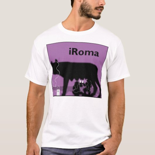 iRoma (paars) T-shirt (Voorkant)