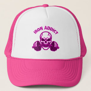 Iron Addict - Schedel Bodybuilding en Gewichtheffe Trucker Pet