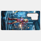 Iron Avenger Slim Snap Hoesje Samsung Galaxy Hoesje (Achterkant horizontaal)