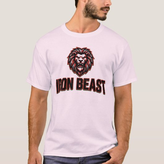 Iron Beast Gym Logo Workout T-shirt (Voorkant)