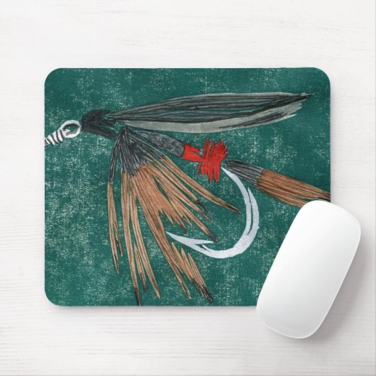 "Iron Blue Dun"-forel Fly Mousepad Muismat (Met muis)