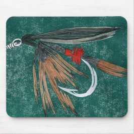 "Iron Blue Dun"-forel Fly Mousepad Muismat