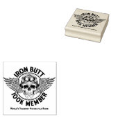 Iron Butt Wood Art Stamp Rubberstempel (Gestempeld)
