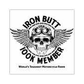 Iron Butt Wood Art Stamp Rubberstempel (Afrduk)