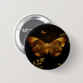 Iron Butterfly Cutout Ronde Button 5,7 Cm (Voorkant /achterkant)