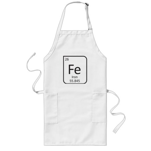 IRON CHEF APRON, Fe Element Lang Schort (Voorkant)