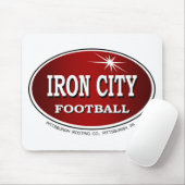IRON CITY FOOTBALL Pittsburgh Style ~ Mousepad Muismat (Met muis)