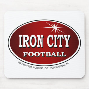 IRON CITY FOOTBALL Pittsburgh Style ~ Mousepad Muismat