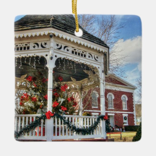 Iron County Courthouse en Gazebo Keramisch Ornament (Voorkant)