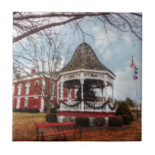 Iron County Courthouse en Gazebo Tegeltje (Voorkant)
