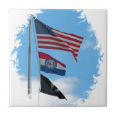 Iron County Flags Tegeltje (Voorkant)