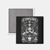 Iron Cowgirl Magneet (Voorkant / Achterkant)