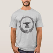 Iron Dragon Rock Blacksmith Ouroboros T-shirt (Voorkant)