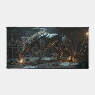 Iron Fang – Cyber Beast Gaming Mousepad Bureaumat