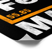 Iron (fe) Man Funny Periodic Elemen Gift Poster (Hoek)