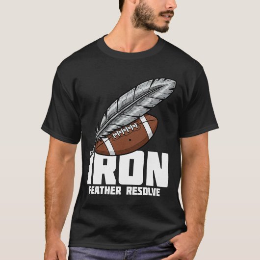 IRON FEATHER RESOLVE - PHILADELPHIA FOOTBALL T-SHIRT (Voorkant)