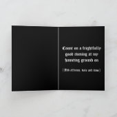 Iron Fence Halloween Invitation Card (Binnen)