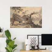 Iron Forge aan de Kent, Westmorland - Sandby Poster (Thuiskantoor)