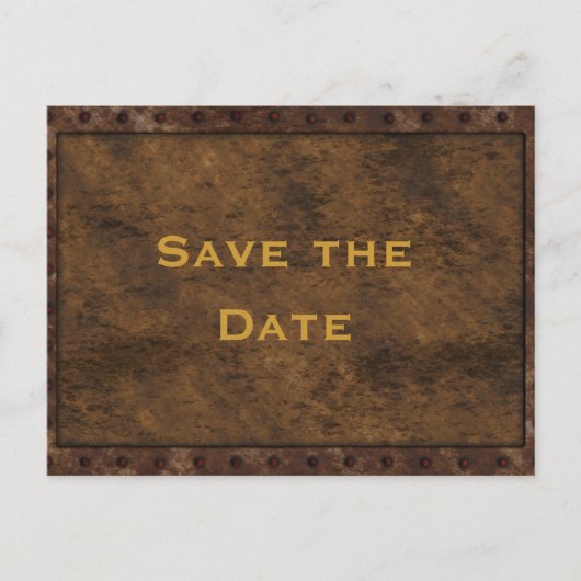 Iron Framed Effect Jongens Verjaardag Dubbelzijdig Aankondigingskaart (Voorkant)