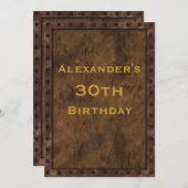 Iron Framed Effect Jongens Verjaardag Dubbelzijdig Kaart (Voorkant / Achterkant)