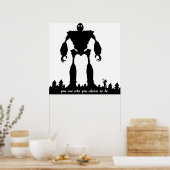 Iron Giant Kies wie je bent Poster (Keuken)