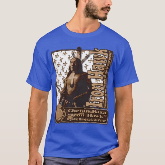 Iron Hawk Hunkpapa Lakota T-shirt (Voorkant)