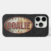 Iron Hockey Goalie Case-Mate iPhone Case (Achterkant (horizontaal))