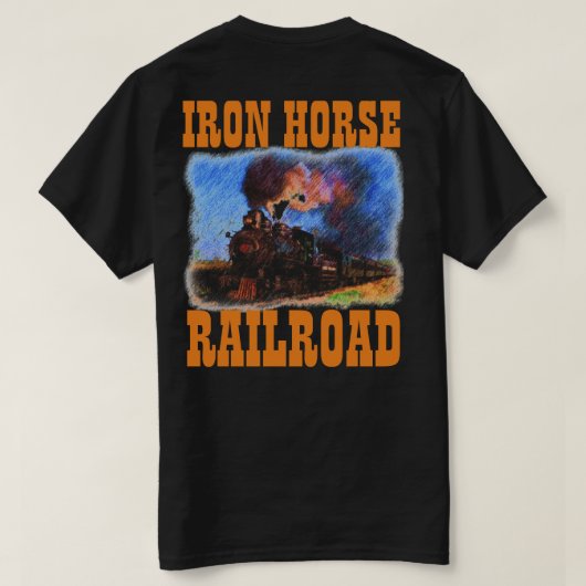 IRON HORSE RALROAD COLOR T-SHIRT (Design achterkant)