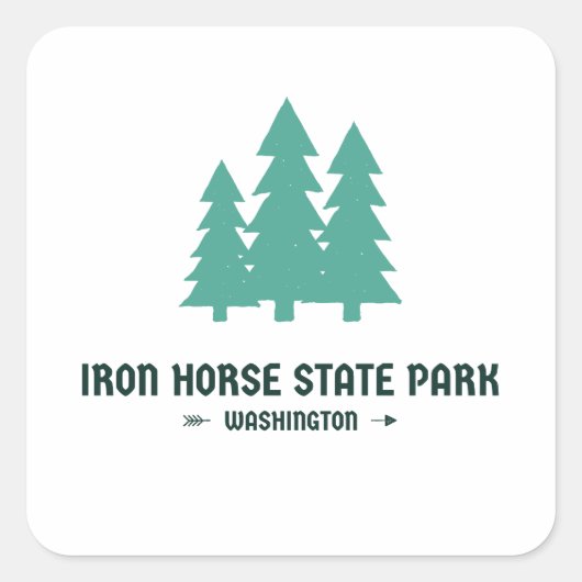 Iron Horse State Park - Washington Vierkante Sticker (Voorkant)