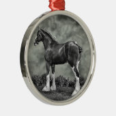 Iron Horse Steele Metalen Ornament (Rechts)