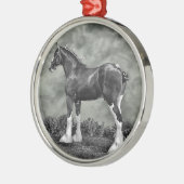 Iron Horse Steele Metalen Ornament (Links)