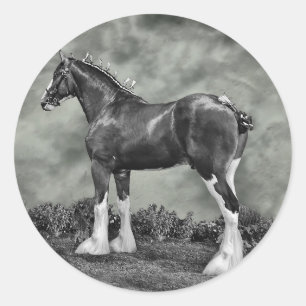 Iron Horse Steele Ronde Sticker