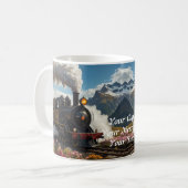 Iron Journey: stoomtrein door het open land Koffiemok (Voorkant links)