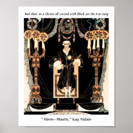 Iron King sprookje illustratie door Kay Nielsen Poster