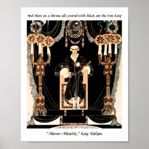 Iron King sprookje illustratie door Kay Nielsen Poster